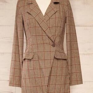Promesa houndstooth blazer romper